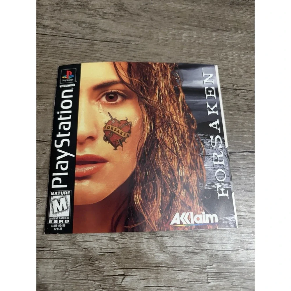 FORSAKEN PlayStation 1 PS1‎ Manual Only Forsaken With Registration card